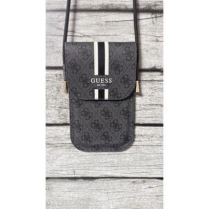 Guess Phone Handbag,Black Logo,size 7.5"× 4.7"